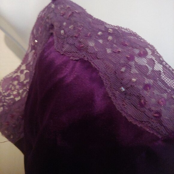 Magazine Clothing Co. Purple Fairy Goth Grunge Whimsy Y2K Baby Boll Satin Top S - Picture 7 of 12